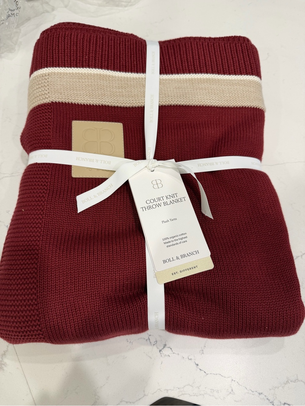 Bill & Branch Holly Court Knit Throw Blanket